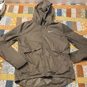 Nike Olive Hooded Windbreaker